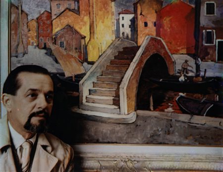 Arrigo Orsi (1897-1968)  - Il pittore Emil Lindenfeld, 1950s