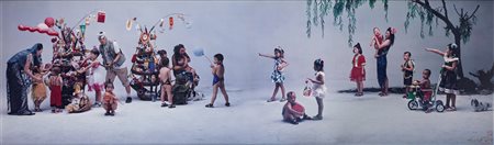 Wang Quingsong (1966)  - Knickknack peddler, 2002