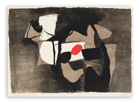 AFRO BASALDELLA (1912-1976) - Composizione arancione, 1966