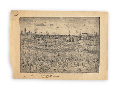 GIOVANNI BARBISAN (1914-1988) - Paludi sul Sile, 1939