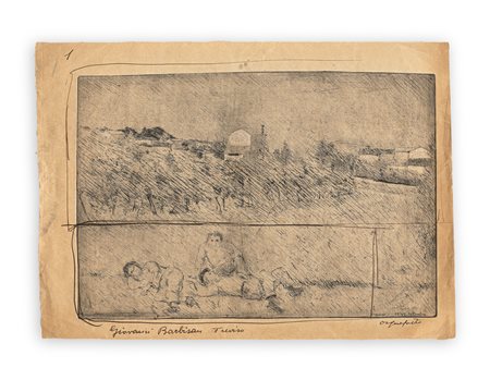 GIOVANNI BARBISAN (1914-1988) - Riposo, 1940