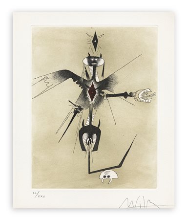 WIFREDO LAM (1902-1982) - Croiseur noir, 1972
