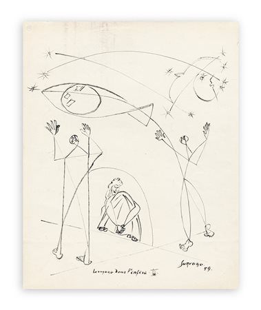 LÉOPOLD SURVAGE (1879-1968) - Le voyage dans l'infini III, 1959