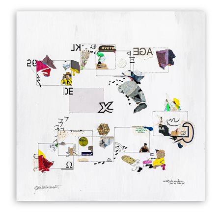 GIANNI EMILIO SIMONETTI (1940) - Ourlet, plis analogies: pas de lavage!, 2018