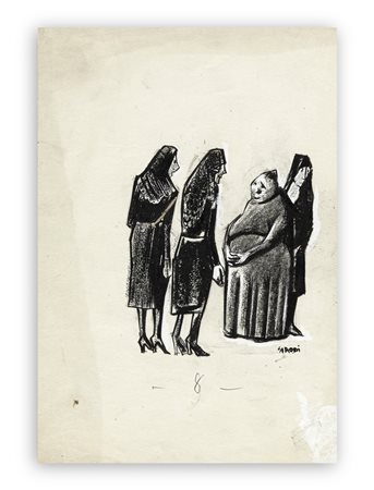 MARIO SIRONI (1885-1961) - Ma è proprio vero?, 1930