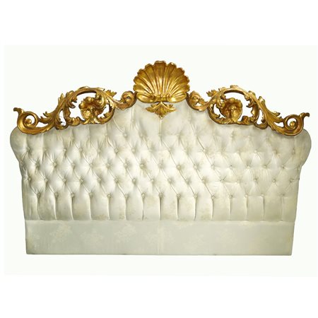 Testata da letto- Frammento ligneo dorato a foglia della fine del XVIII Secolo, fine 18° secolo