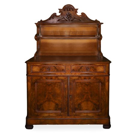 Piattaia in radica di noce, fine 19° secolo