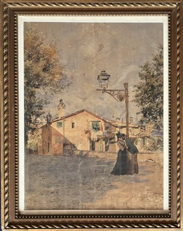 Antonio Della Valle Napoli 1851 - 1928, Gli innamorati