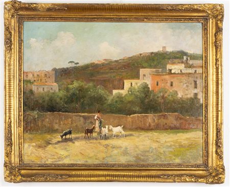 Augusto Licata Roma 1851 - Napoli dopo il 1916, Paesaggio