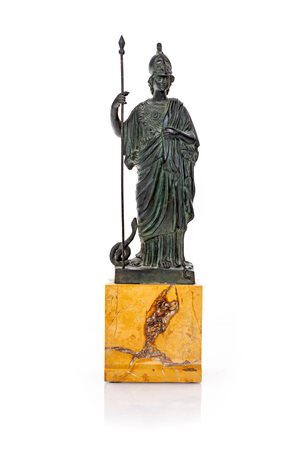 Minerva XIX secolo bronzo brunito altezza cm 30 - con la base cm 42 replica...