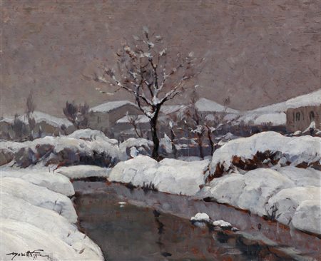 Mario Moretti Foggia (Mantova 1882-Pecetto (NO) 1954) Risveglio Invernale...