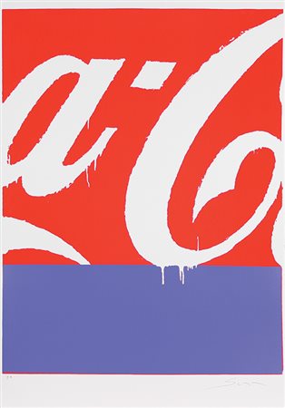 Schifano Mario Coca-Cola serigrafia su carta, cm. 100X70, es. prova d'autore...