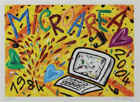 Donzelli Bruno Micro area litografia su carta, 25x34, es. 2/100 firmata in...