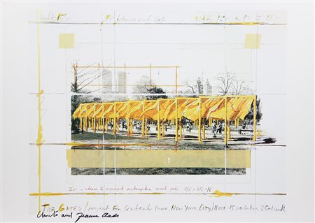 Christo e Jeanne Claude The Gates / Project for Central Park New York stampa...