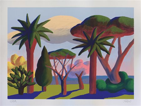 Salvo Primavera litografia su carta, cm. 70x90, es. 7/99 firmata in basso a...