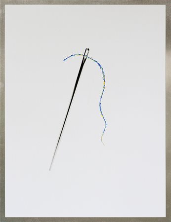 Gusmaroli Riccardo Ago e filo, 2006 litografia su cartoncino applicato su...