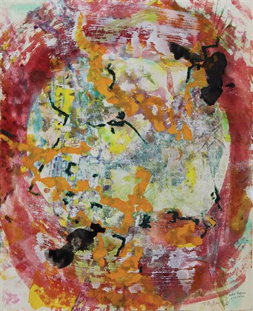 Lerpa Nes Senza titolo, 1987 tecnica mista su carta, cm. 62x50 firmato e...