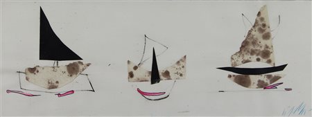 Dangelo Sergio Bacco, tabacco, e… (dall'America) tecnica mista e collage su...