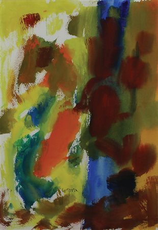 Corpora Antonio Autunno, 2001 acquarello su carta, cm. 51x36 firmato in basso...