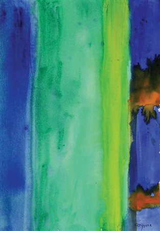 Corpora Antonio Notte a Venezia, 1994 acquarello su carta, cm. 51x36 firmato...