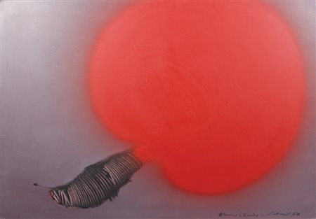 Scanavino Emilio Senza titolo, 1967 acrilico su cartoncino applicato su...