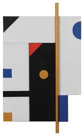 Bertolio Angelo Giuseppe Madì n. 2411, 2004 acrilico su legno, cm....