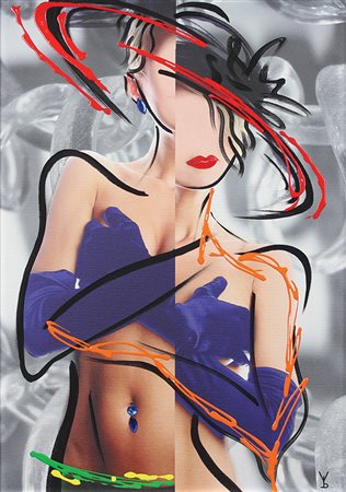 Pavan Vesna Cielo Fusion / Vogue Frozen, 2012 acrilico e applicazioni su...