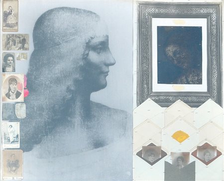 Pozzati Concetto Da e per Leonardo: le amiche della nonna, 1977 tecnica mista...