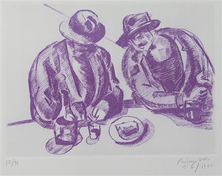 Conti Primo Senza titolo incisione su carta, cm. 50x70, es. 15/99 firmata in...