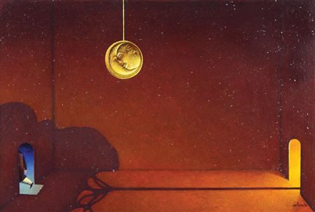 Fortunato Franco Paesaggio olio su tela, cm. 40x60 firmato in basso a destra,...