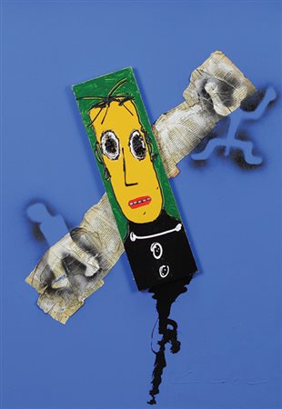 Chiesi Giorgio Senza titolo tecnica mista ed applicazioni su cartone...