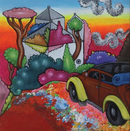 Alinari Luca Senza titolo acrilici su tela applicata su tavola, cm. 25x25...