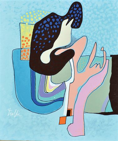 Tulli Wladimiro Dopo tante colline imbocco via Po (n. 2), 1991 olio su tela,...