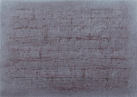 Strazza Guido Frammenti di colonna, 1981 acrilico e graffito su tavola, cm....