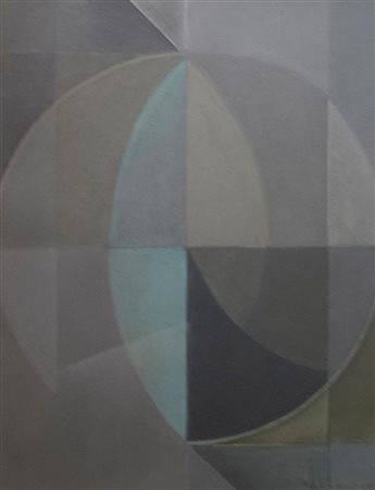 Belli Domenico Apparizione, 1974 tecnica mista su tela, cm. 45x35 firmata e...