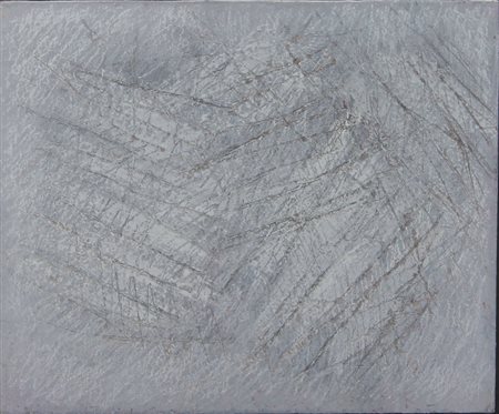 Strazza Guido Muro rosa e azzurro, 1981 tempera e graffito su cartone, cm....