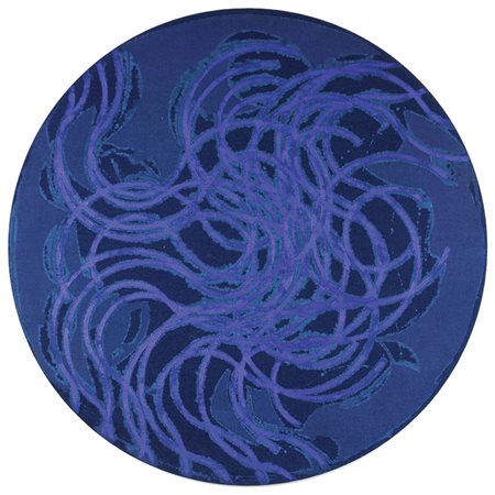 Ciussi Carlo XXX, 1990 olio su tela, diam. cm. 92,5 firmato datato e...