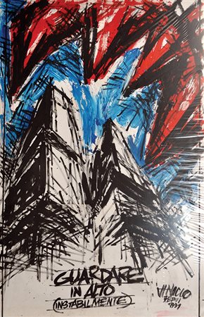 Berti Vinicio Guardare in alto (instabilmente), 1991 olio su tela, cm....