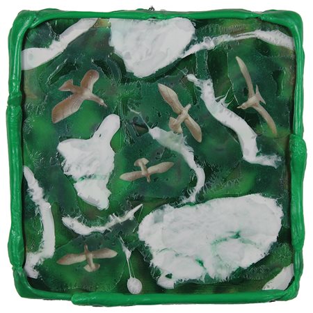 Kicco Window on the sky, 2005 materie plastiche, cm. 53x53 firmato datato e...