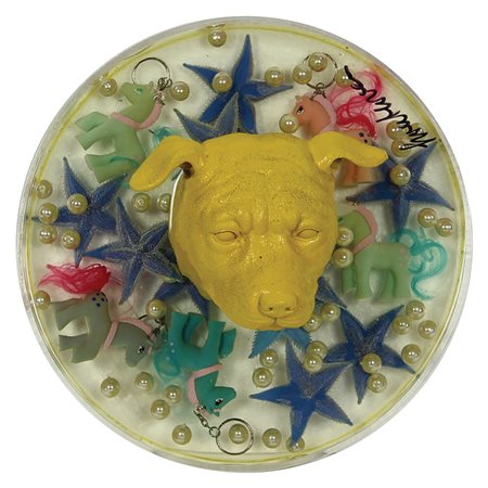 Sweetlove William Head yellow dog, 2006 resina epossidica e plastica, cm....