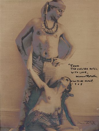 Rotella Mimmo From the Chelsea Hotel with love, 1968 tecnica mista su tela...