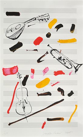 Chiari Giuseppe Mandolino e Company, 1988 serigrafia a colori, es. I/XV, cm....