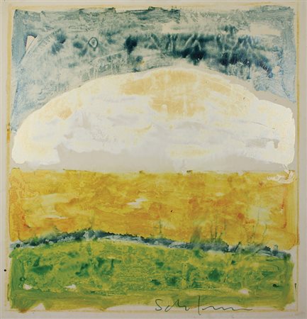 Schifano Mario Senza titolo, prima metà anni '70 smalto su tela, cm 100x100...