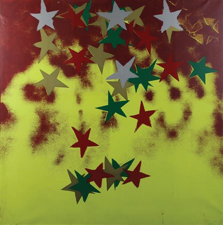 Schifano Mario Tutte stelle, 1972 monotipo (base serigrafica su tela), cm....
