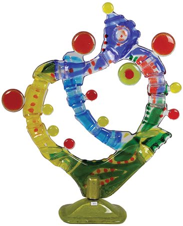 Vigliaturo Silvio Vibrazioni, 2014 scultura in vetro, cm. 68x56x5 firmata e...