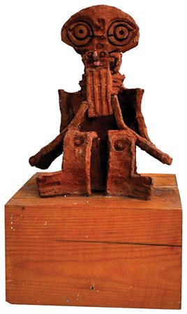 Matta Sebastian Senza titolo, 1980/82 terracotta entro teca di plexiglass,...