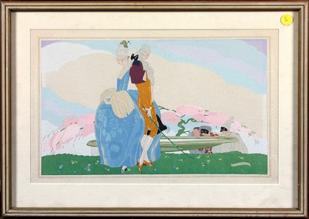 Umberto Brunelleschi (1879-1949) Senza titolo Tecnica mista su cartoncino cm...