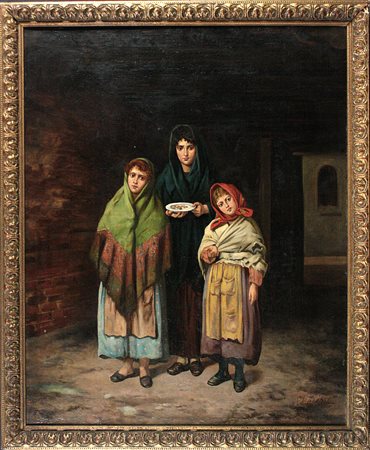 Livio Molino (1932) Senza titolo Olio su tela cm 78x63 Firma in basso a destra