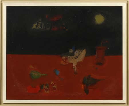 Michelangelo Guacci (1910-1967) Natura morta, 1967 Olio su tela cm 45x55...