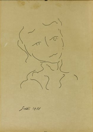 Virgilio Guidi (1891-1984) Senza titolo, 1966 Pennarello su carta cm...